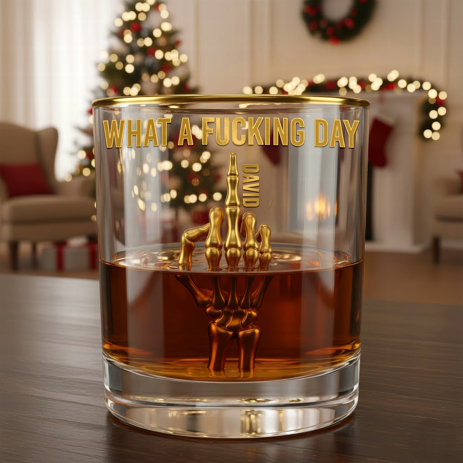 Funny Skeleton Drinking Glass-Personalized Gifts For Drink Lovers 01NAQN041125 - Glass - GoDuckee