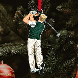 Personalized Gifts For Golf Lovers Acrylic Ornament 05acqn111124tm - Ornament - GoDuckee