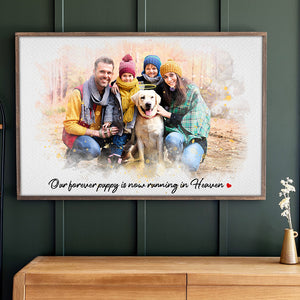 Custom Photo Gifts For Pet Heaven Personalized Canvas Print Pet Heaven Memorials - Canvas Print - GoDuckee