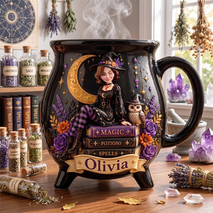 Witch Ceramic Cauldron Mug - Personalized Gifts 02totn180826 - Cauldron Mug - GoDuckee