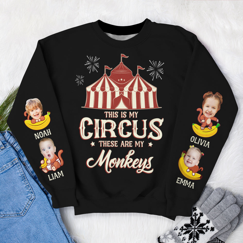 Custom Photo Gifts For Mom Shirt These Are My Monkeys 05KADT130324 - 3D Shirts - GoDuckee