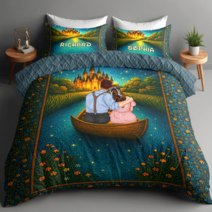 Personalized Gifts For Couple Quilt Bedding Set Special Line 01tgqn210425tm - Blanket - GoDuckee