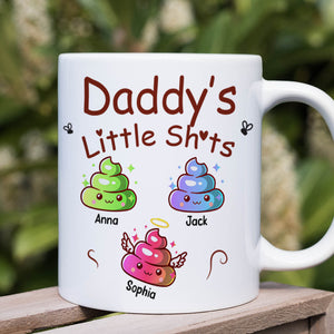 Personalized Funny Gifts For Mom/Dad Coffee Mug 05katn050225 Mommy's Little Sh*ts - Coffee Mug - GoDuckee