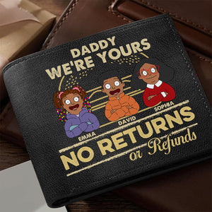 Personalized Gifts For Dad Leather Wallet 02TGDT311224HG No Returns Or Refunds - Leather Wallet - GoDuckee