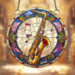 Personalized Gifts For Music Lovers, Saxophone Acrylic Suncatcher Ornament 05ACDT300824 - Ornament - GoDuckee