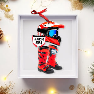 Personalized Gifts For Motocross Lovers Christmas Ornament 01hudt281024 - Ornament - GoDuckee