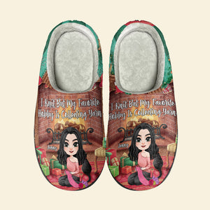 Personalized Gifts For Knitting Lover Slippers Christmas 05XQMH170924HH - Shoes - GoDuckee