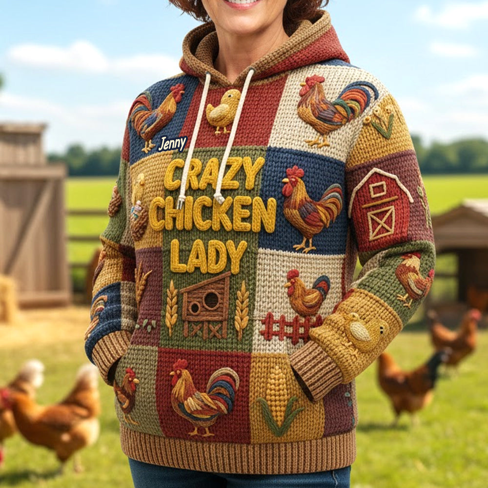 Personalized Funny Gifts For Chicken Lovers Hoodie 03natn251125 - AOP Products - GoDuckee
