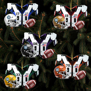 Personalized Gifts For Football Lover Christmas Ornament 02HUDT261024 - Ornament - GoDuckee