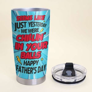 Funny Sperm Happy Day Daddy 05NAHN080523TM Personalized Tumbler Gift - Coffee Mug - GoDuckee
