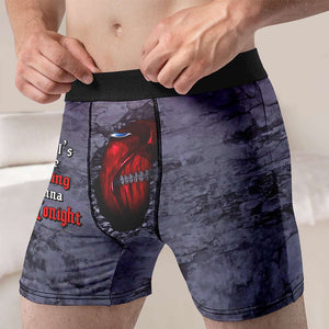 Gifts For Couple Men's Boxers That Wall's Not The Only Thing I'm Gonna Wreck Tonight 02HUHN030224 - Boxers & Briefs - GoDuckee
