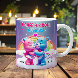 Personalized Gifts For Couple Coffee Mug Bear Couple 01OHMH131224 - Coffee Mug - GoDuckee