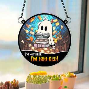 Personalized Gifts for Book Lovers, I'm Boo-ked Acrylic Suncatcher 01TOMH070824 - Ornament - GoDuckee