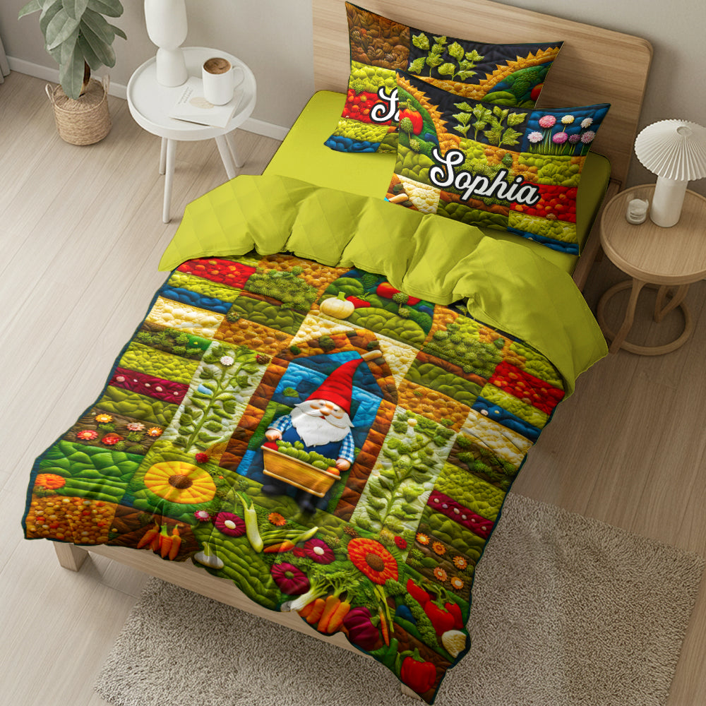 Garden Gnome Bedding Set Personalized Gifts For Gnome Lovers 03HUDT170725 - Bedding Set - GoDuckee