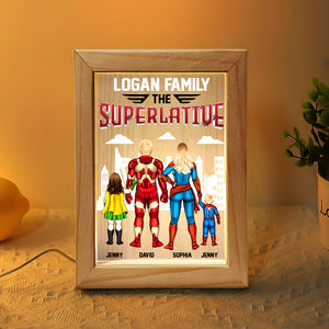 Personalized Gifts For Family Picture Frame Light Box The Superlative 02QHTN120124PA - - GoDuckee