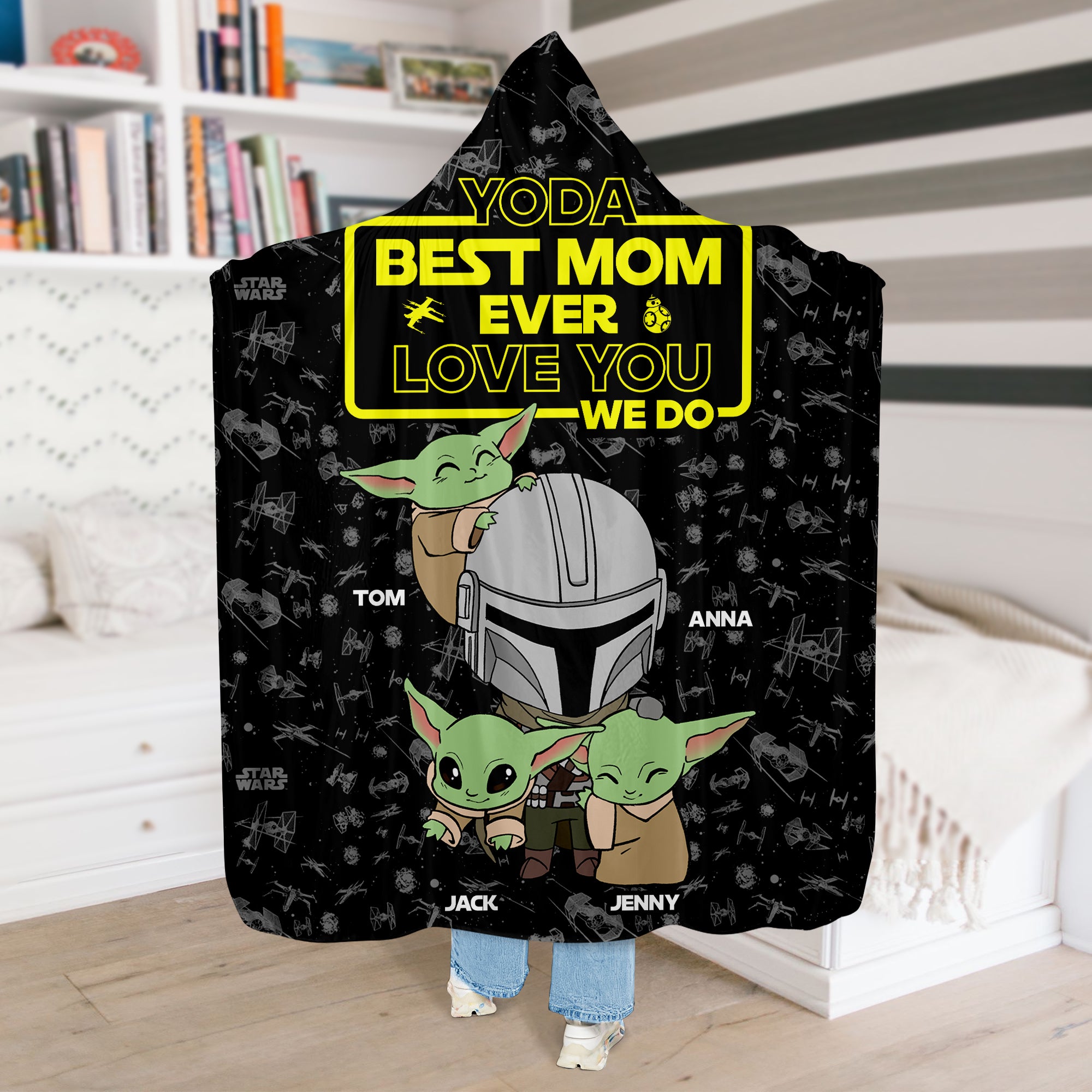 Personalized Gifts For Mom Wearable Blanket Hoodie Best Mom Ever 03katn070324hh Mother's Day Gifts - Blankets - GoDuckee