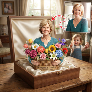 Mom's Garden Where Love Grows Acrylic Plaque - Custom Photo Gifts For Mom 07NALU200326 - Shaped Plaques - GoDuckee