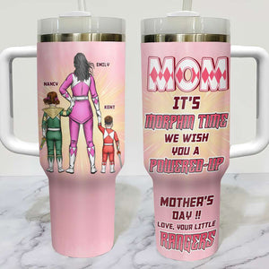 Personalized Gifts For Mom Tumbler Morphin Time 04htpu040324hh - Tumbler Cups - GoDuckee