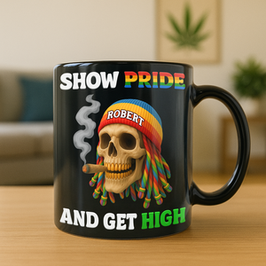 Show Pride And Get High Mug - Personalized Gifts For LGBT Smokers 02topu050625 - Coffee Mug - GoDuckee