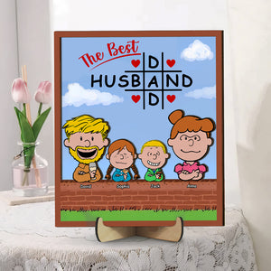 Personalized Gifts For Dad Wood Sign 04totn211224hh The Best Dad - Husband - Wood Sign - GoDuckee