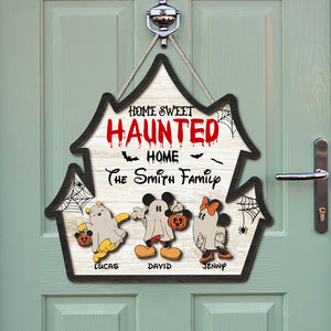 Personalized Gifts For Family Wood Sign 01xqtn150724 Halloween Party Boo Ghost Scary Cartoon - Wood Sign - GoDuckee