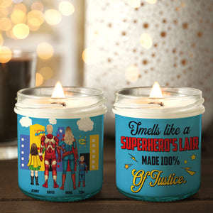 Personalized Gifts For Family Scented Candle Smells Like A Superhero's Lair 04katn290224pa - Scented Candle - GoDuckee