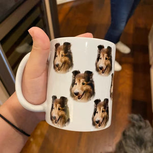 Custom Pet's Face Photo, Personalized Coffee Mug, Gift For Pet Lovers - Coffee Mug - GoDuckee