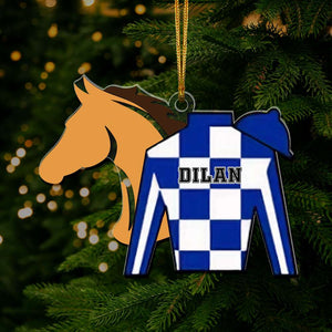 Personalized For Horse Riding Lovers, Christmas Acrylic Ornament 02OHLU171024 - Ornament - GoDuckee