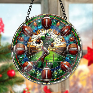 Personalized Gifts For Football Lovers Suncatcher Ornament 104acxx270824-Homacus