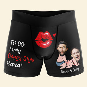 Custom Photo Gifts For Men Boxers To Do - Boxers & Briefs - GoDuckee