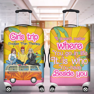 Personalized Gifts For Friends Luggage Cover Girls Trip 01XQLU241224HH - Luggage Covers - GoDuckee