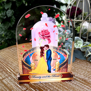 Couple Gift, Personalized Acrylic Plaque, Prince And Princess Kissing Couple Plaque 04HTHN201223PA - Decorative Plaques - GoDuckee