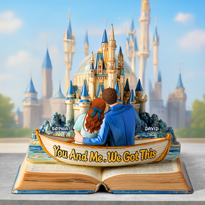 Back Hugging Couple Acrylic Plaque- Personalized Gift For Couple 01TGPU210525 - Shaped Plaques - GoDuckee