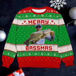 Custom Photo Gifts For Fishing Lovers Ugly Sweater 06acqn021024 - AOP Products - GoDuckee