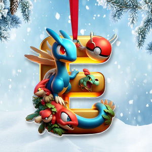 Custom Alphabet Letter For Gamers, Christmas Acrylic Ornament 02OHMH221024 - Ornament - GoDuckee