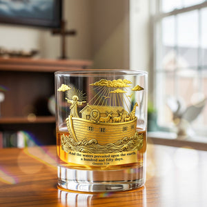 Jesus Personalized 11oz Round Whiskey Glass - Personalized Gifts For Family 01hymg140825 - Whiskey Glass - GoDuckee