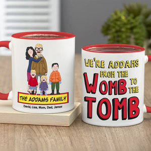 Personalized Gifts For Family Coffee Mug Cartoon Family 02ACPU020225HG - Coffee Mug - GoDuckee