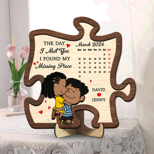 Personalized Gifts For Couple Wood Sign 02xqtn161224hg Found My Missing Piece - Wood Sign - GoDuckee