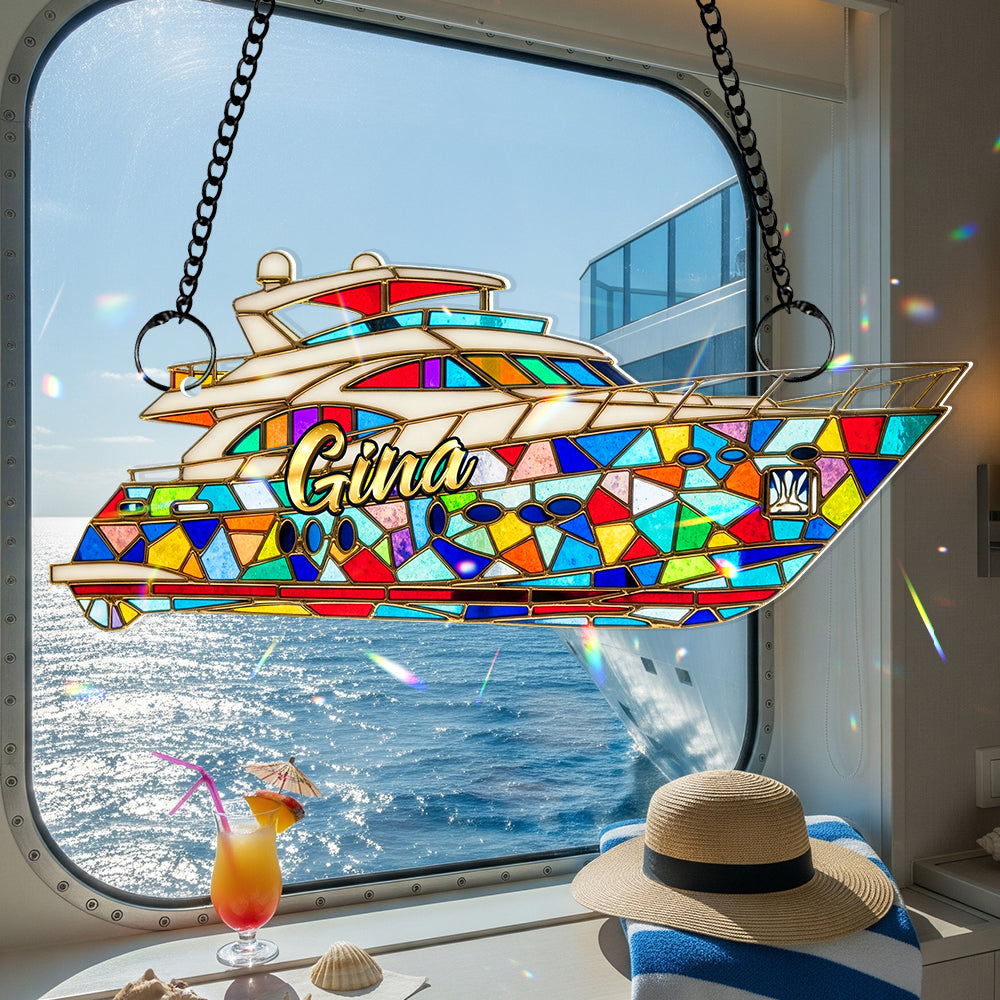 Cruise Suncatcher Ornament Personalized Gifts for Cruise Lovers 02PGDT300725 - Ornament - GoDuckee