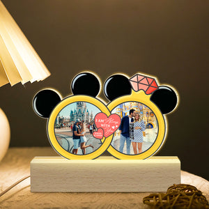 I Am Always With You, Custom Couple Photo 3D Led Light, Gift For Couple, Valentine's Gifts, Anniversary Celebrate - Led Night Light - GoDuckee