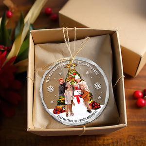 Custom Photo Christmas Gifts For Family Crystal Ornament 04ACQN300924 - Ornament - GoDuckee