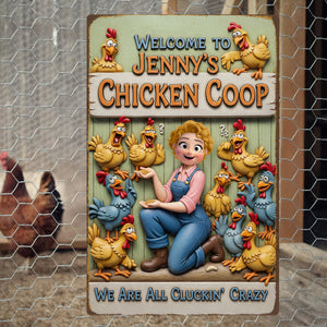 Chicken Coop Metal Sign - Personalized Gifts For Farm Girls 01naqn051225 - Metal Signs - GoDuckee