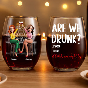 Cheers & Chaos Glass Egg Cup Personalized Gifts For Best Friends 02NADT020725 - Glass Egg Cup - GoDuckee