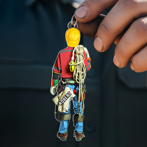 Lineman Keychain - Personalized Gifts For Lineman 07HUPU080725 - Keychains - GoDuckee