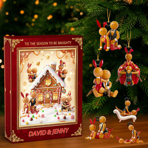 Gingerbread Couple Christmas Advent Calendar Blind Box Personalized Gifts For Couple 03OHDT161025 - Advent Calendar - GoDuckee