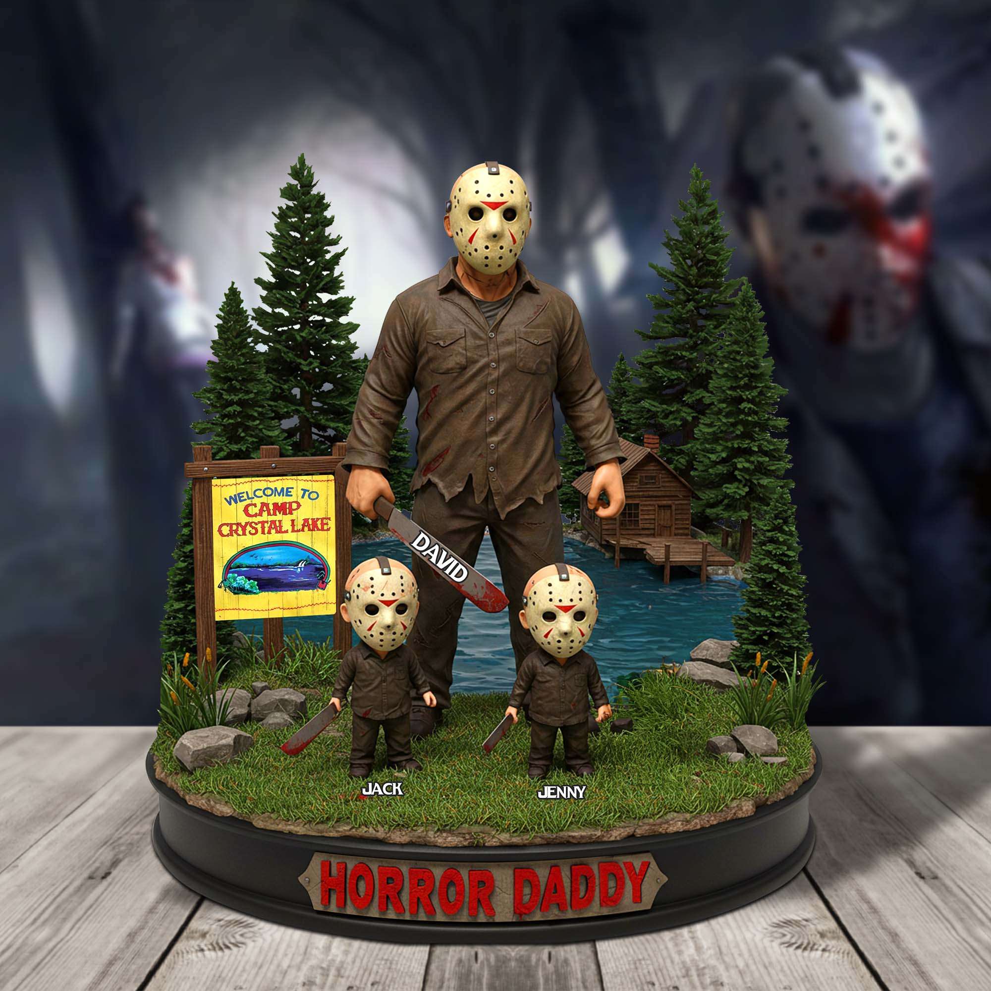 Horror Dad Acrylic Plaque - Personalized Gifts For Dad 03QHTN050525 - Shaped Plaques - GoDuckee
