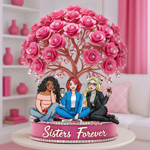 Sisters Forever Acrylic Plaque - Personalized Gift For Sister 01NALU200525 - Shaped Plaques - GoDuckee