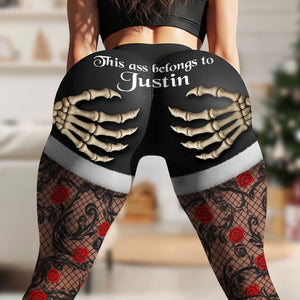 Naughty Skeleton Hands Leggings - Personalized Gifts For Her 03naqn071025 - Shorts and Pants - GoDuckee