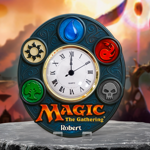 Game Fans Desk Clock Plaque - Personalized Gift For Fans 03NAPU280525 - Clock Plaques - GoDuckee