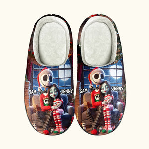 Personalized Gifts For Couple Slippers Christmas 03XQMH180924 - Shoes - GoDuckee